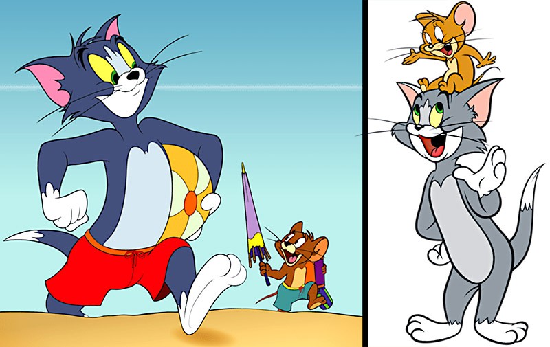 Tom i Jerry na plaży