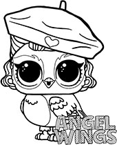 Angel Wings kolorowanki LOL Surprise