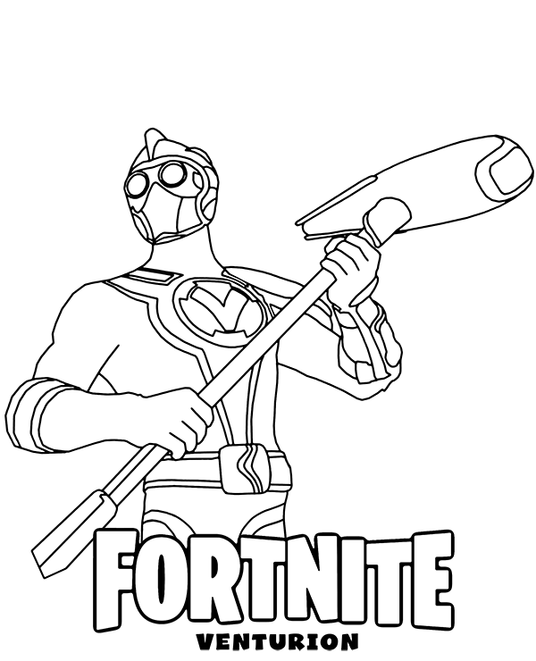 Nowa kolorowanka Fortnite z Venturionem