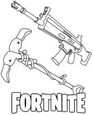 Bronie z gry Fortnite do druku