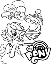 Obrazek My Little Pony do pokolorowania