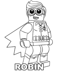 Ludzik Lego Robin pomocnik Batmana do wydruku