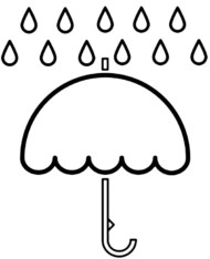 Łatwa kolorowanka parasol