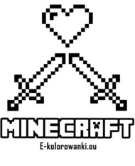 Darmowa kolorowanka z logo Minecraft