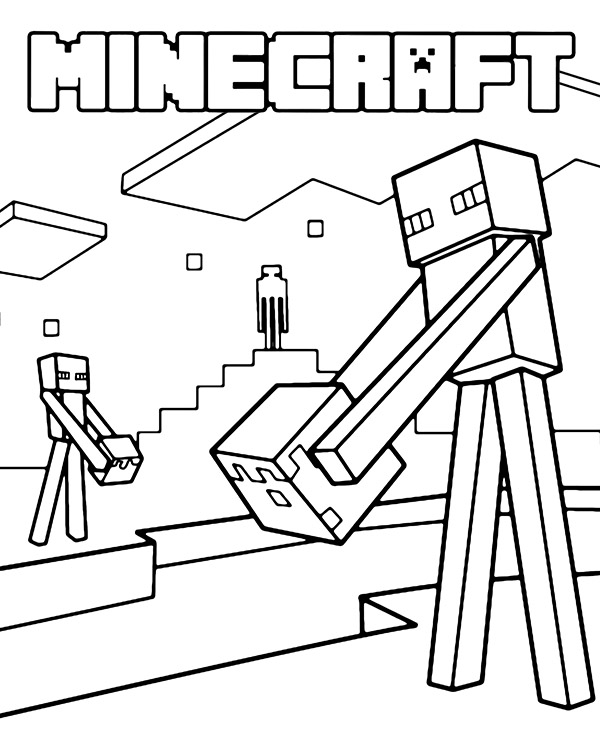 Minecraft Do Druku Kolorowanki SL