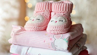 Buciki baby shower mini