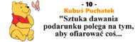 Quiz cytaty Kubusia Puchatka