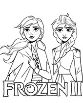 Elsa i Anna kolorowanka Kraina Lodu II
