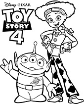 Kolorowanka dla dzieci Toy Story 4