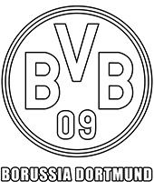 BVB logo kolorowanka do wydruku