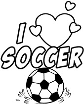 I love soccer kolorowanka, malowanka