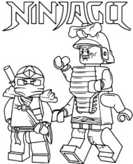 LEGO Ninjago Garmadon i Jay kolorowanka