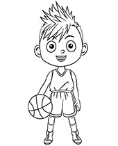Koszykarz obrazek dla dziecka