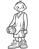 Koszykarz obrazek dla dzieci