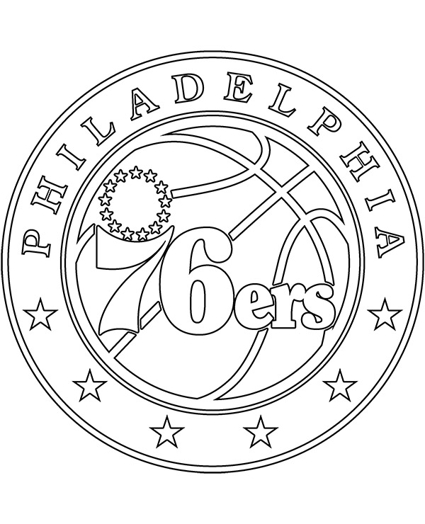 Logo Philadelphia 76ers do wydruku