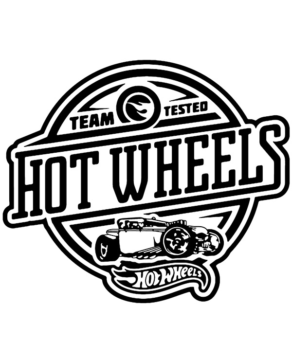 Logo Hot Wheels do pokolorowania