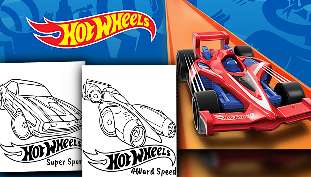 Nowe kolorowanki Hot Wheels do wydrukowania