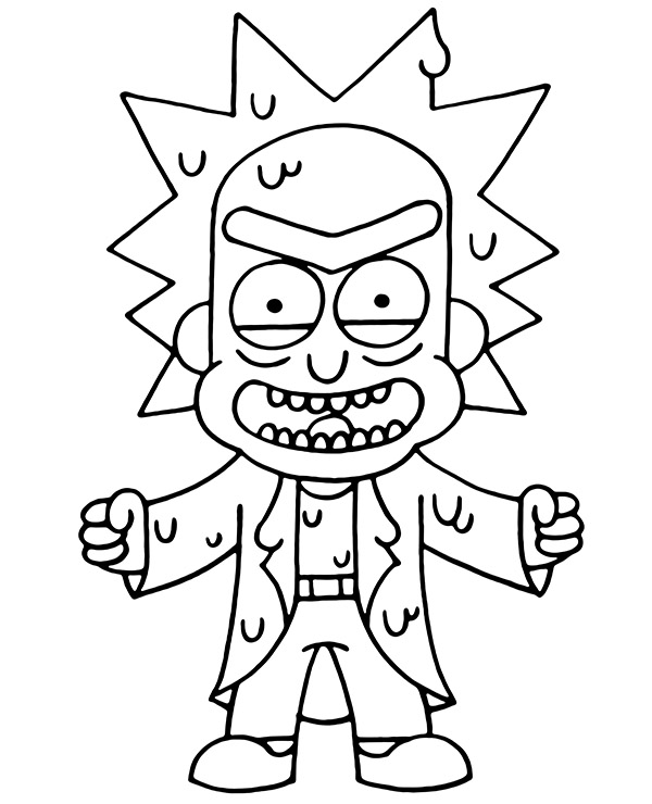 Toxic Rick kolorowanka do wydruku