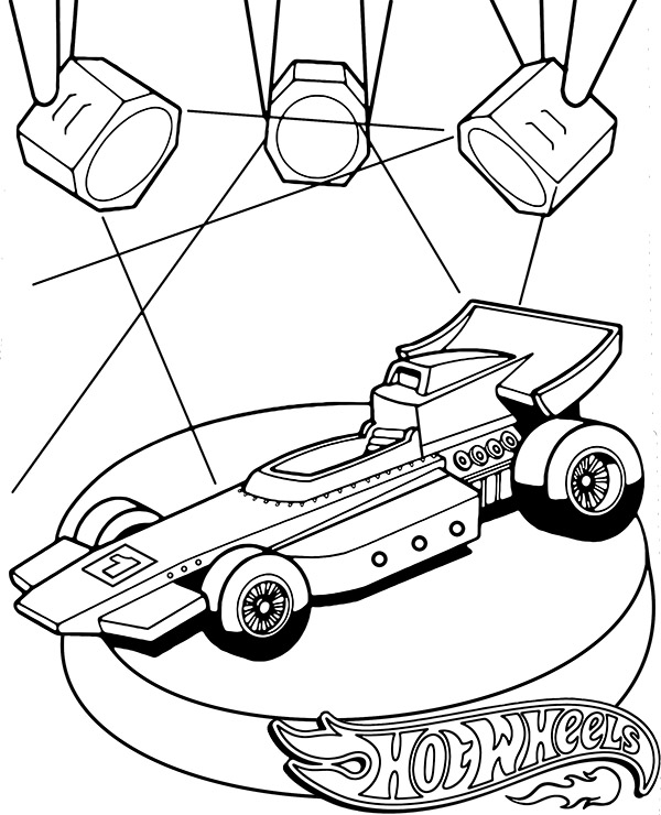Formuła 1 kolorowanka Hot Wheels