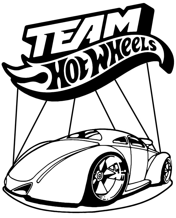 Team Hot Wheels auto kolorowanka