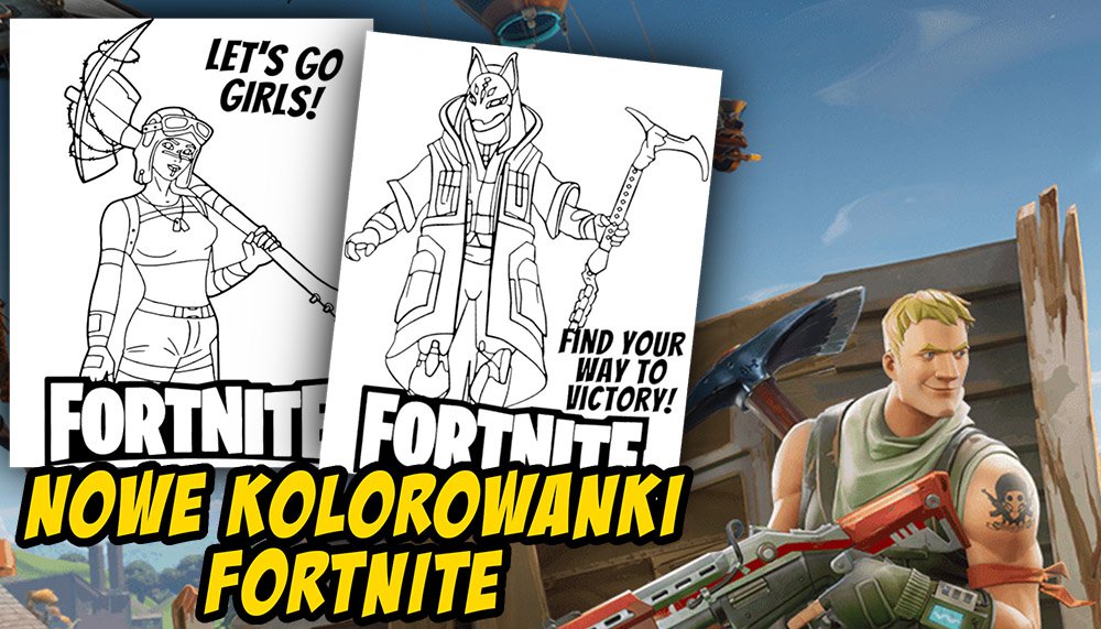 Nowe kolorowanki fortnite do wydruku baner