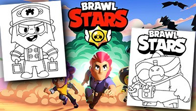 Premiera kolorowanek Brawl Stars baner