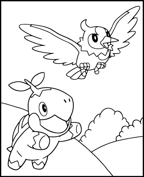 Turwig malowanka Pokemon kolorowanka