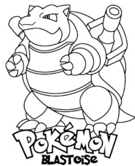 Blastoise Pokemon kolorowanka
