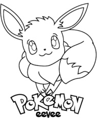 Pokemon Eevee obrazek do kolorowania