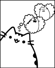 Malowanka kot Pusheen