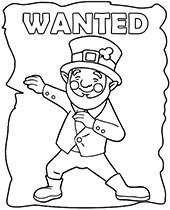 Wanted kolorowanka poszukiwany skrzat