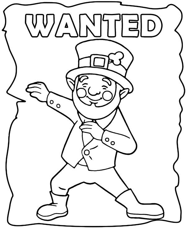 Śmieszna kolorowanka skrzat malowanka wanted