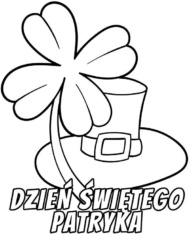 Dzień Św. Patryka kolorowanka do druku