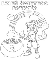 Irlandzka kolorowanka do druku dla dzieci