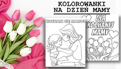 Nowe kolorowanki na Dzień Mamy baner mobile