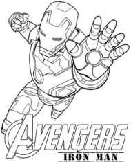 Iron Man kolorowanka Avengers