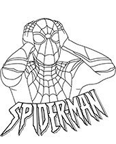 Spiderman malowanki do wydrukowania