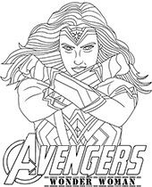 Wonder Woman kolorowanka do wydrukowania