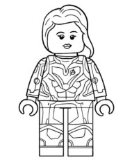 Czarna Wdowa kolorowanka LEGO