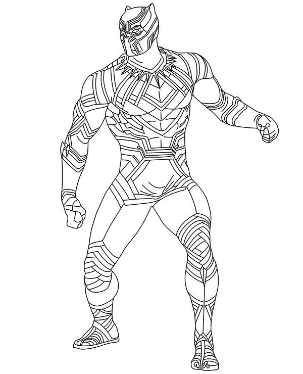 Czarna Pantera malowanka Black Panther