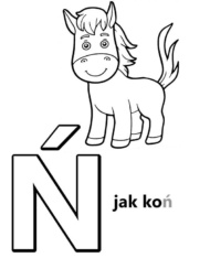 Litera Ń litery alfabetu do druku