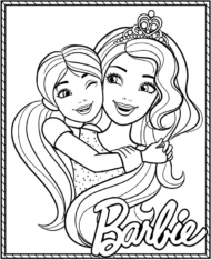 Barbie kolorowanka dziewczynka malowanka