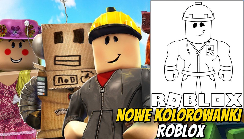 Baner nowe kolorowanki Roblox
