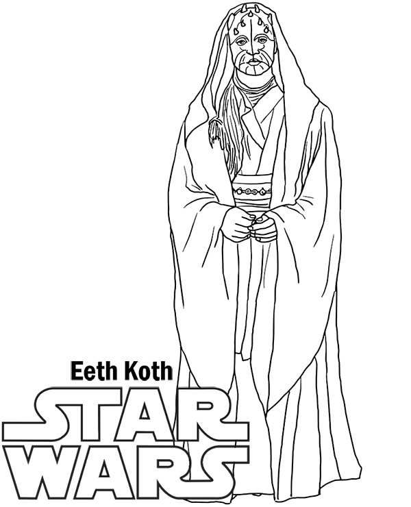 Eeth Koth kolorowanka do wydruku Gwiezdne Wojny