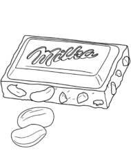 Milka kolorowanka czekolada