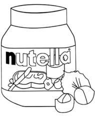 Nutella kolorowanka krem czekoladowy