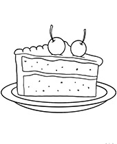 Ciasto kolorowanki tort