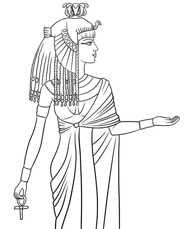 Kleopatra kolorowanka królowa Egiptu