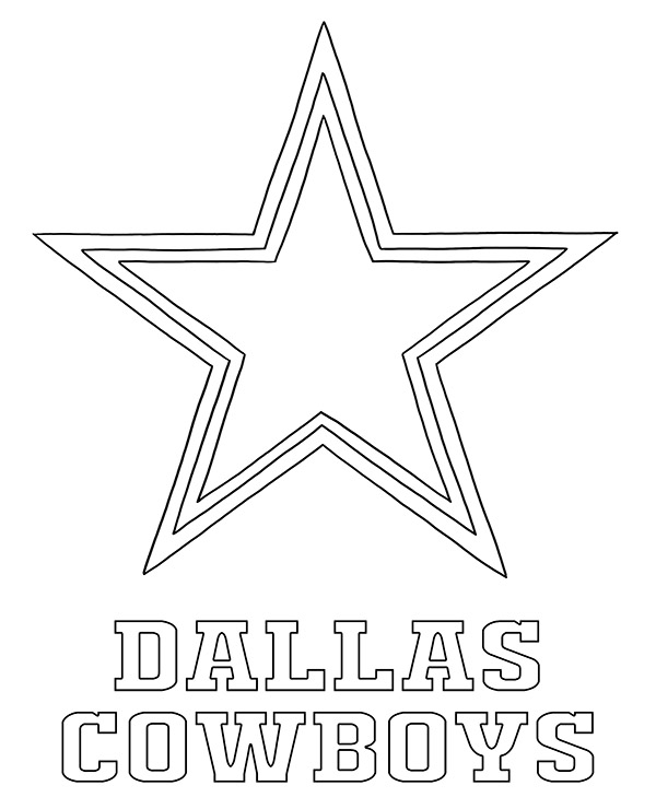Logo Dallas Cowboys Kolorowanka NFL E kolorowanki eu logo-dallas-cowboys-kolorowanka-nfl-e-kolorowanki-eu
