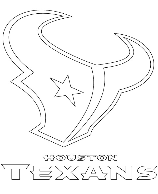 Logo Houston Texans kolorowanka NFL
